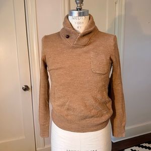 Men’s Small J. Crew Wool Shawl Collar Sweater
